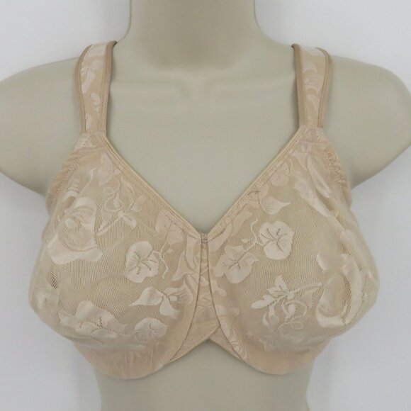 Wacoal 36DD 85567 Awareness Underwire Bra Sand Beige Unlined Lace Overlay Women - Picture 15 of 16